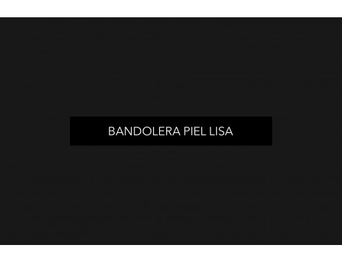 BANDOLERA PIEL LISA NEGRO 90 CM - 120 CM