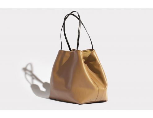 BOLSO SHOPPER SMOOTH TOFFEE TOTAL GOLD