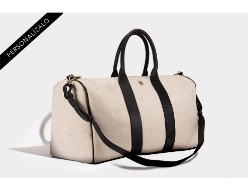 TRAVEL CANVAS LEATHER ONIX