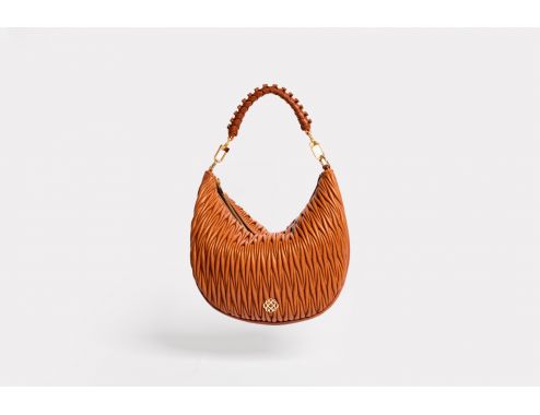 BOLSO MOON GRANDE ORIGAMI HABANA